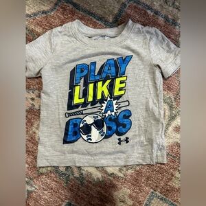 Under Armour Blue and Yellow Graphic Kids Tee